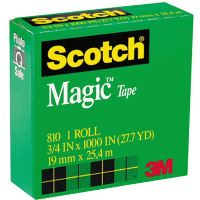 Magic Tape Refill, 1" Core, 0.75" x 83.33 ft, Clear