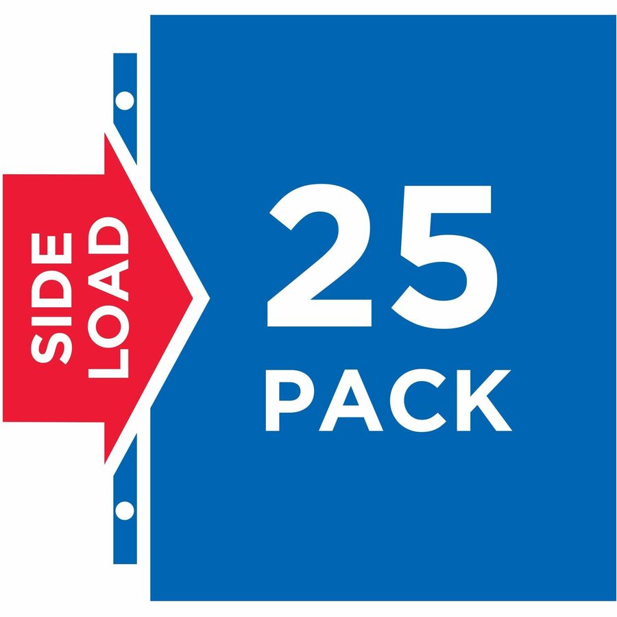 Avery Side Insert Sheet Protectors - For Letter 8 1/2" x 11" Sheet - Ring Binder - Side Loading - Clear - Polypropylene - 25 / Pack