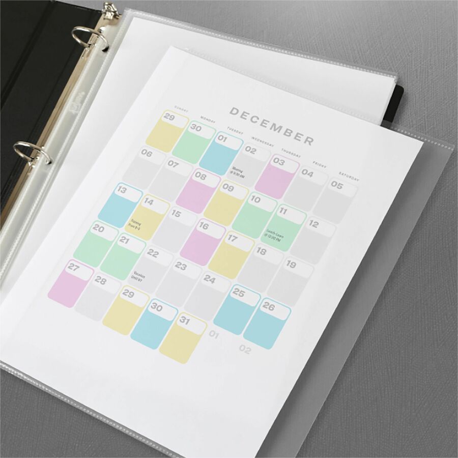 Avery Side Insert Sheet Protectors - For Letter 8 1/2" x 11" Sheet - Ring Binder - Side Loading - Clear - Polypropylene - 25 / Pack