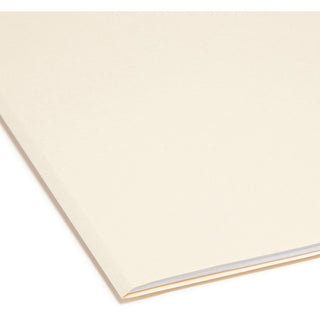 Smead 1/5 Tab Cut Letter Recycled Top Tab File Folder - 8 1/2" x 11" - 3/4" Expansion - Top Tab Location - Assorted Position Tab Position - Manila - 10% Recycled - 12 / Set - 