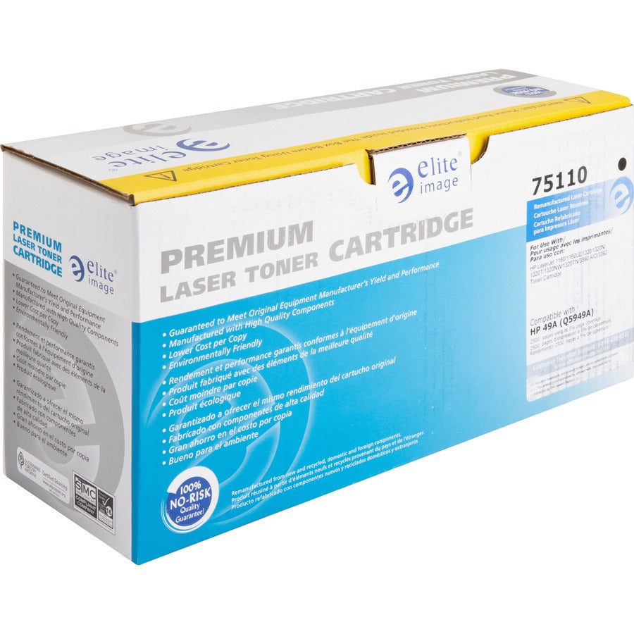 Elite Image Remanufactured Toner Cartridge - Alternative for HP 49A (Q5949A) - Laser - 2500 Pages - Black - 1 Each