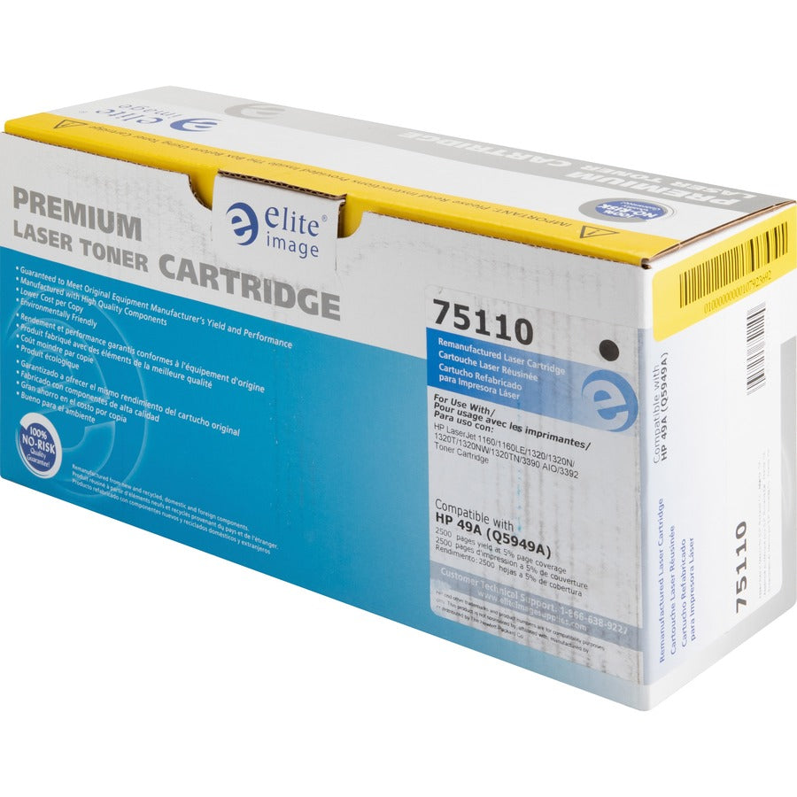 Elite Image Remanufactured Toner Cartridge - Alternative for HP 49A (Q5949A) - Laser - 2500 Pages - Black - 1 Each