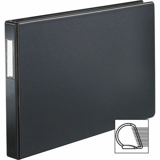 Premier Easy Open 11 x 17 Locking Slant-D Ring Binder, 3 Rings, 1" Capacity, 11 x 17, Black