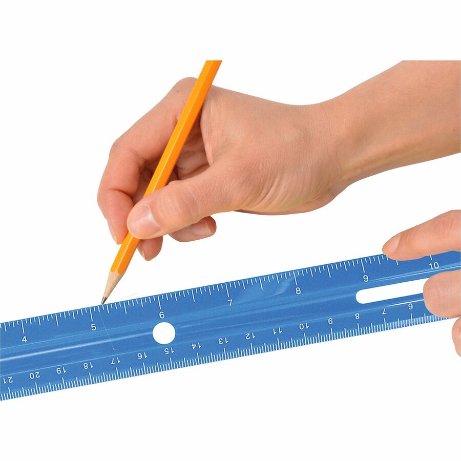 westcott-12-plastic-ruler-12-length-1-16-graduations-imperial-metric-measuring-system-plastic-1-each-assorted_acm10526 - 6