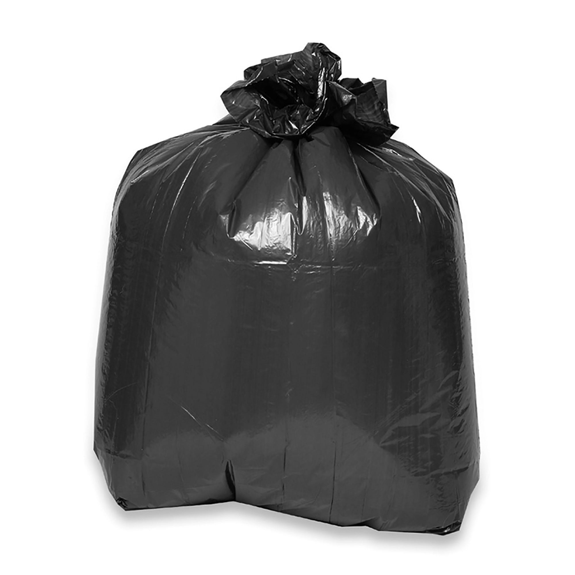 Genuine Joe Low Density Liners - Medium Size - 33 gal Capacity - 33" Width x 39" Length - 0.60 mil (15 Micron) Thickness - Low Density - Brown, Black - 60/Carton