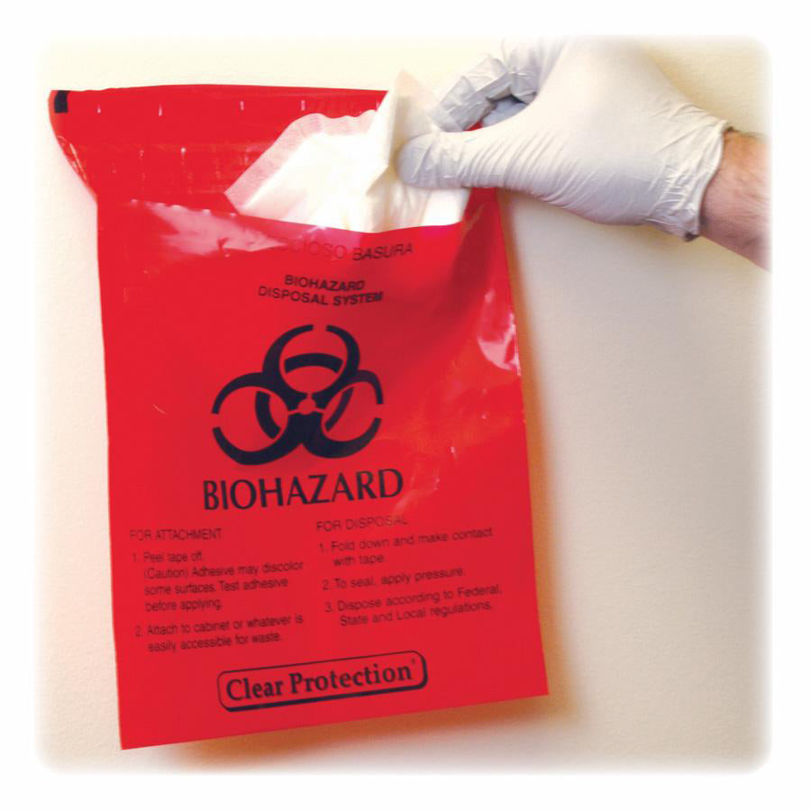 caretek-stick-on-biohazard-infectious-waste-bags-9-width-x-10-length-2-mil-51-micron-thickness-red-100-box_ctkctrb042910 - 2