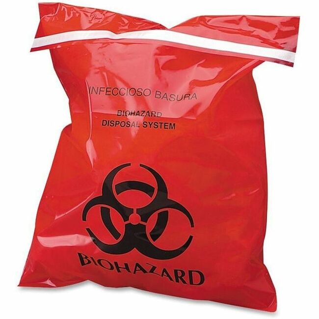 caretek-stick-on-biohazard-infectious-waste-bags-9-width-x-10-length-2-mil-51-micron-thickness-red-100-box_ctkctrb042910 - 1