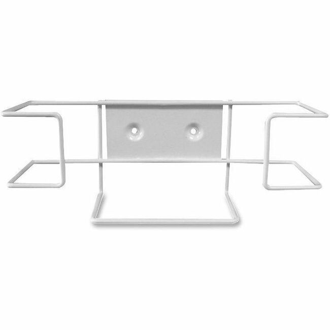 Cottage Dual Wire Glove Box Holder - 3.5" x 11" x 3" x - 1 Each - White