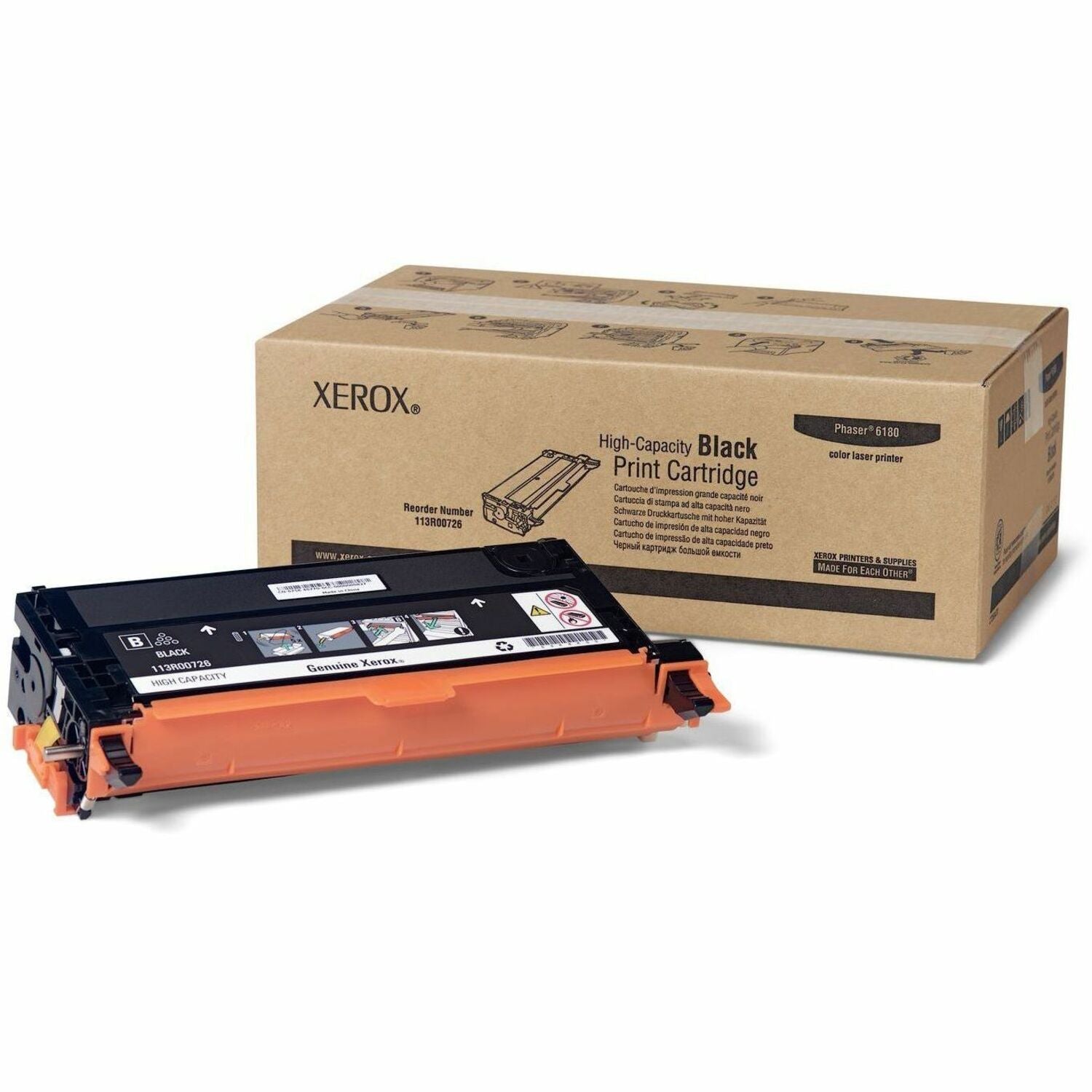 113R00726 High-Yield Toner, 8,000 Page-Yield, Black