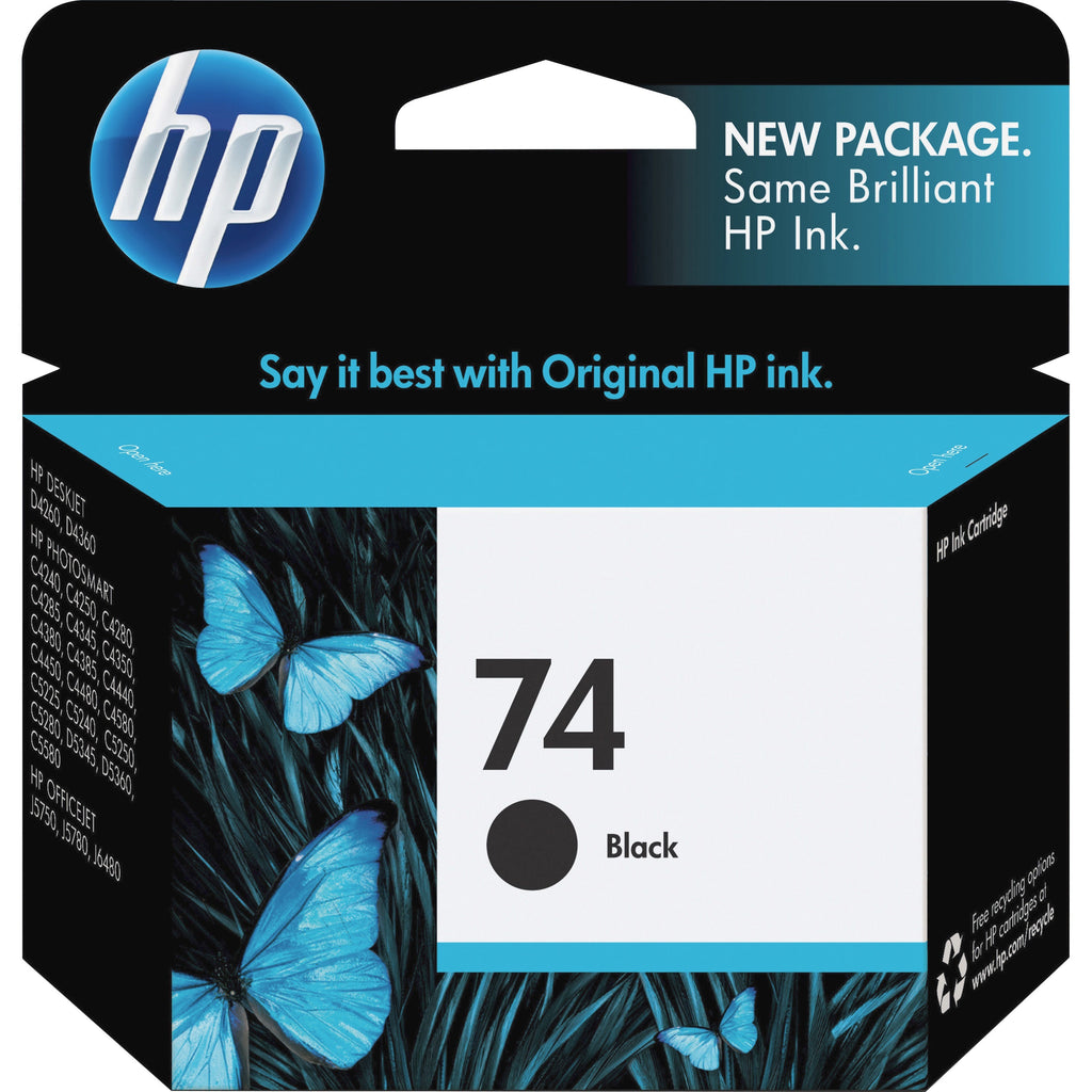 HP 74, (CB335WN) Black Original Ink Cartridge