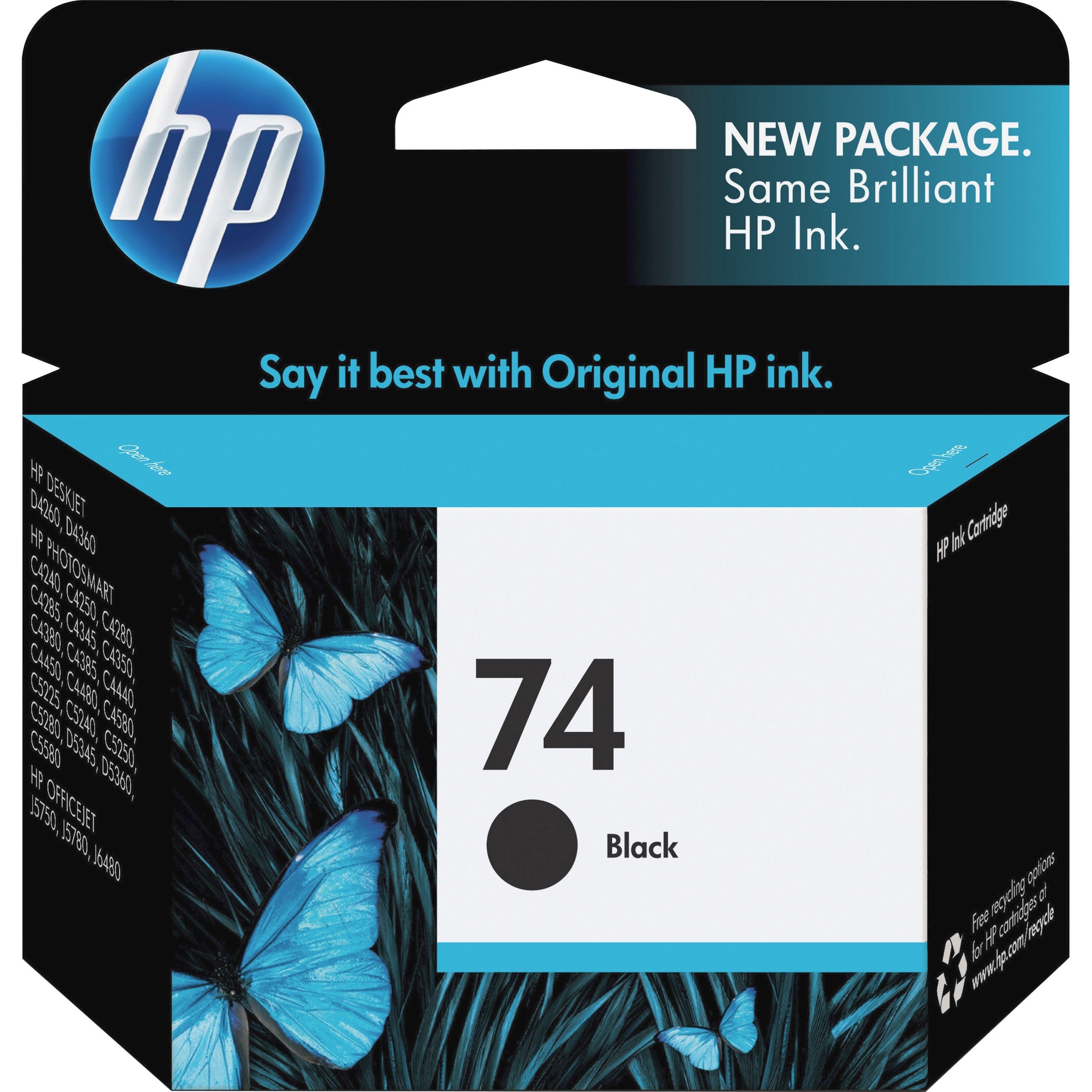 HP 74, (CB335WN) Black Original Ink Cartridge
