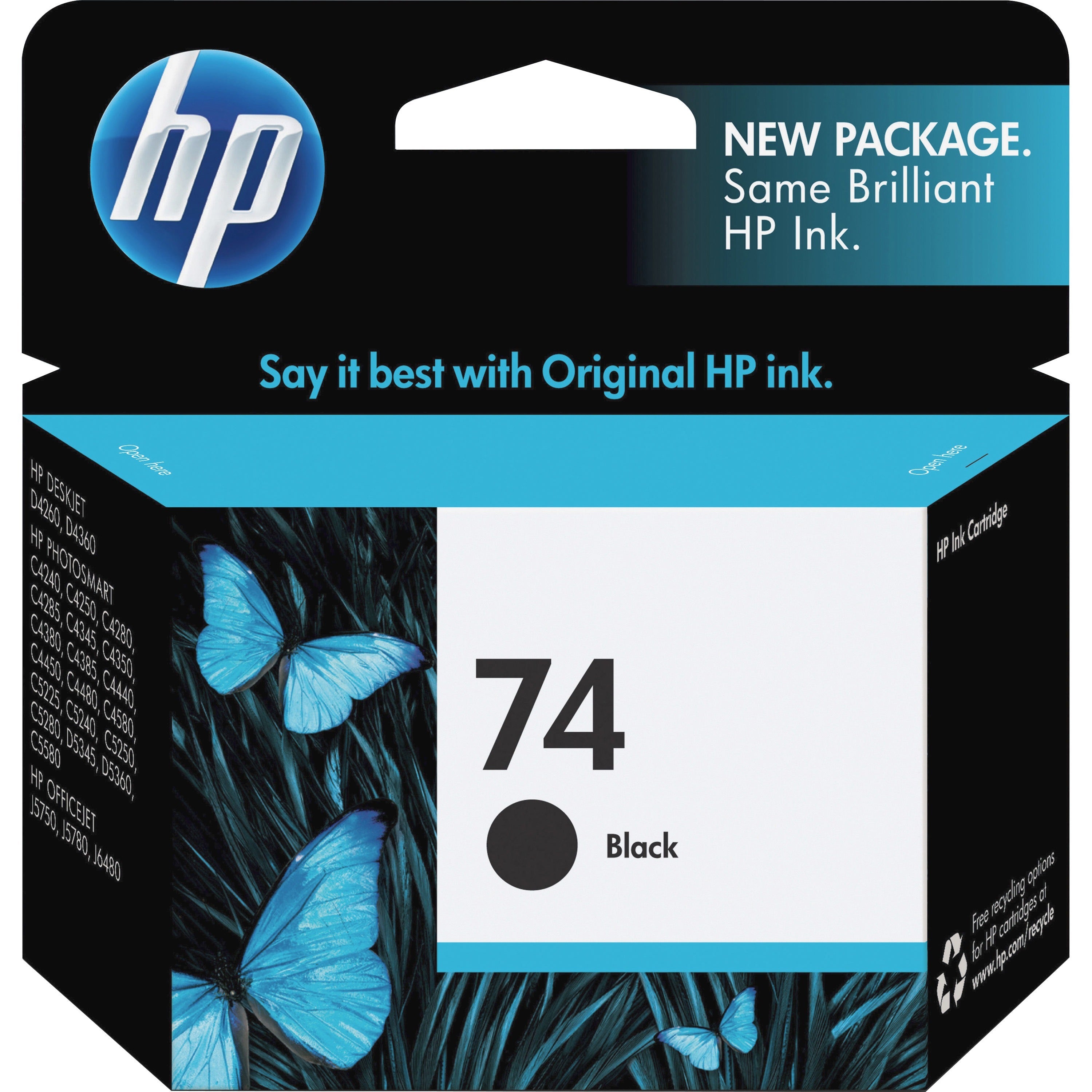 HP 74, (CB335WN) Black Original Ink Cartridge