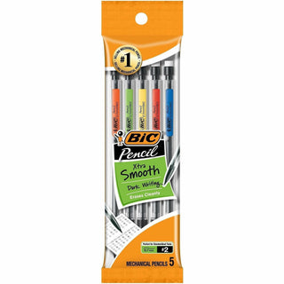 BIC .7mm Mechanical Pencils - #2 Lead - 0.7 mm Lead Diameter - 5 / Pack