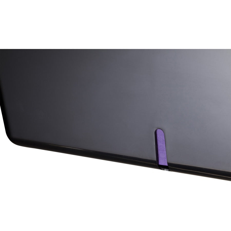 Officemate HIPAA Wall File with Cover - Black - Plastic - 1 Each