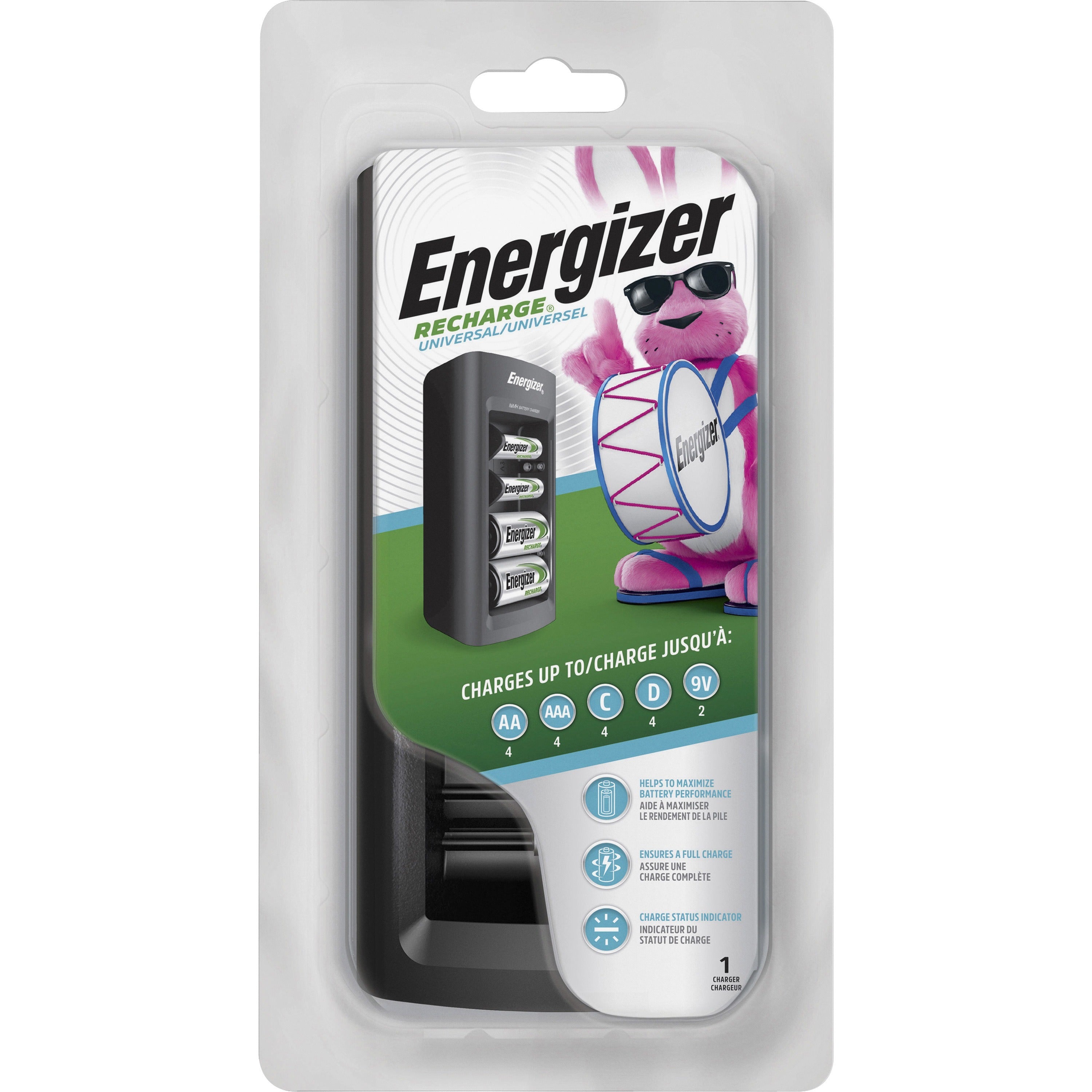 Energizer - Family Battery Charger, Multiple Battery Sizes, Sold as 1 EA - 1