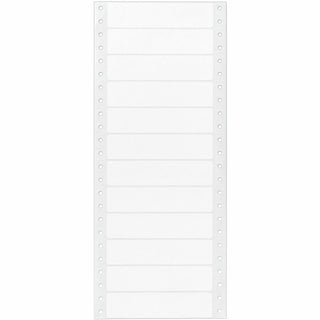Avery Continuous Form Computer Labels, Permanent Adhesive, 4" x 15/16" , 5,000 Labels (4065) - 4" Width x 0.93" Length - 5000 / Box - White