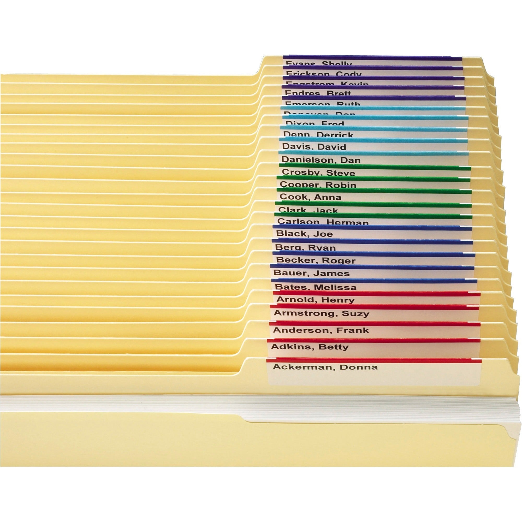 Smead Viewables Premium 3D hanging Folder Tabs and Labels - 1.25" Width x 3.50" Length - 