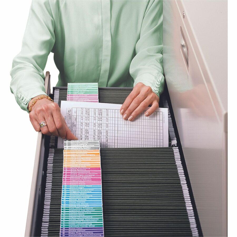 Smead Viewables Premium 3D hanging Folder Tabs and Labels - 1.25" Width x 3.50" Length