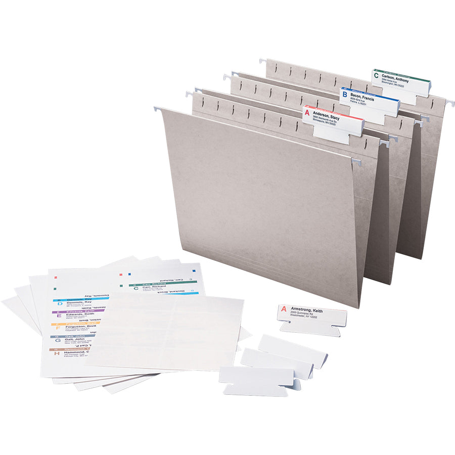 Smead Viewables Premium 3D hanging Folder Tabs and Labels - 1.25" Width x 3.50" Length - 