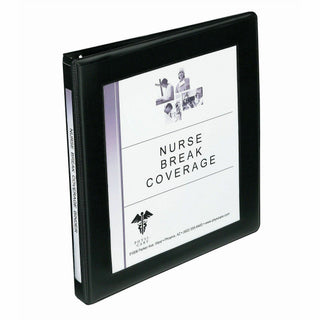 Framed View Heavy-Duty Binders, 3 Rings, 0.5" Capacity, 11 x 8.5, Black