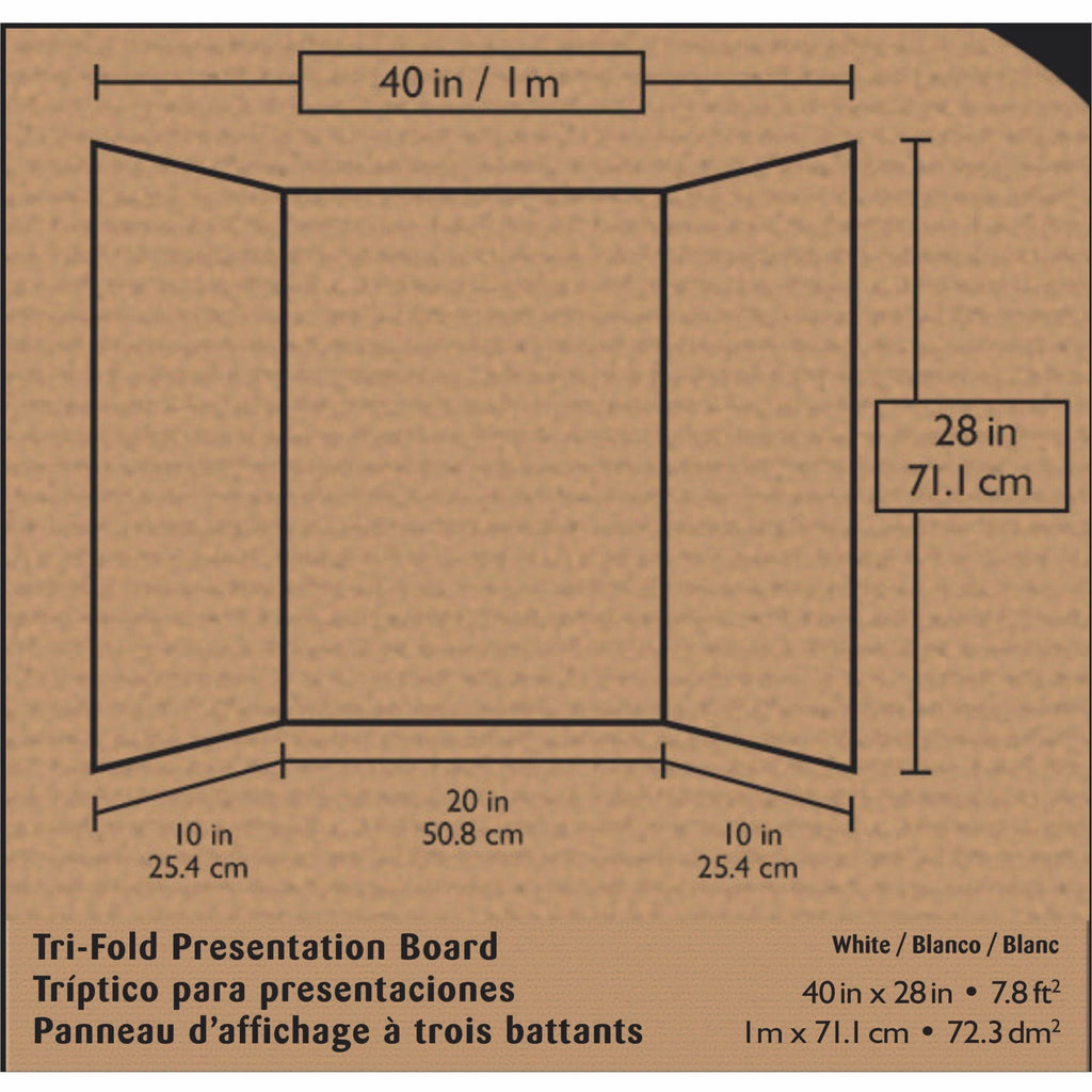 Pacon Presentation Boards - 28" Height x 40" Width - White Surface - 8 / Carton - 