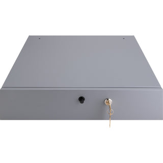 Sparco Removable Tray Cash Drawer - Gray - 3.8" Height x 17.8" Width x 15.8" Depth - 