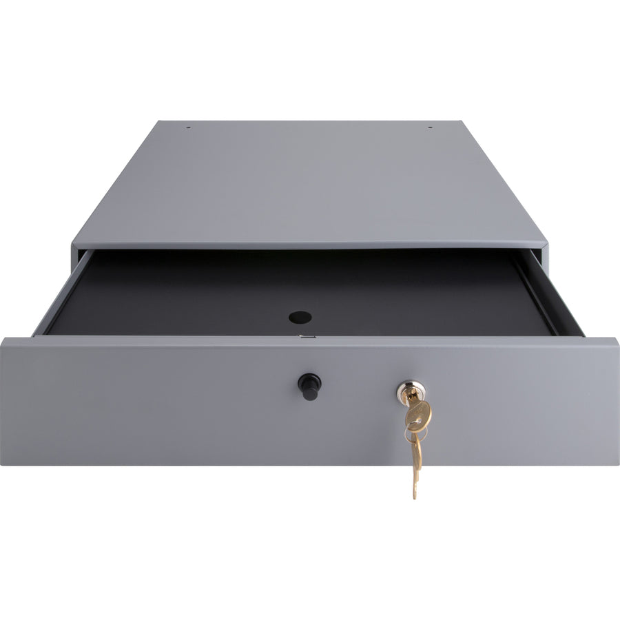 Sparco Removable Tray Cash Drawer - Gray - 3.8" Height x 17.8" Width x 15.8" Depth - 