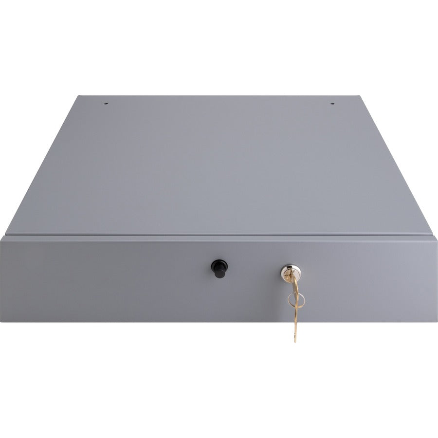 Sparco Removable Tray Cash Drawer - Gray - 3.8" Height x 17.8" Width x 15.8" Depth