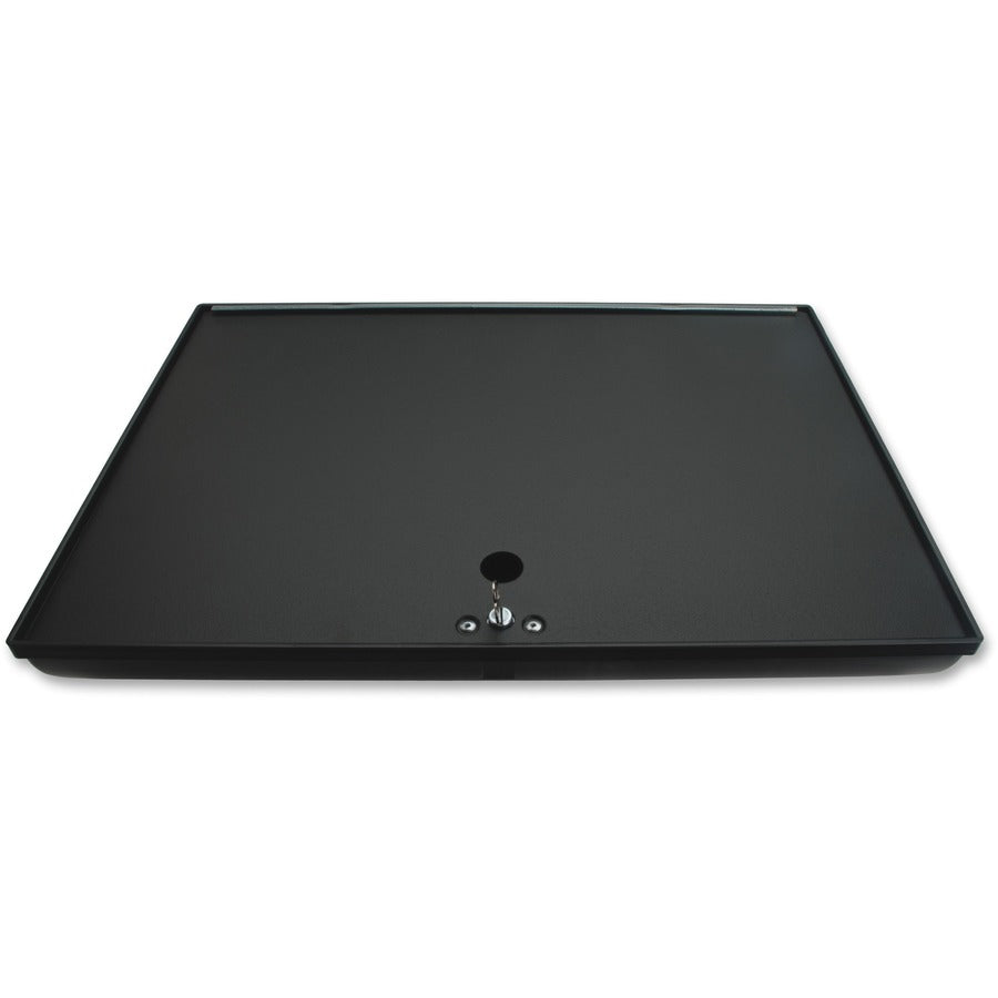 Sparco Locking Cover Money Tray - 1 x Cash Tray - 5 Bill/5 Coin Compartment(s) - Black