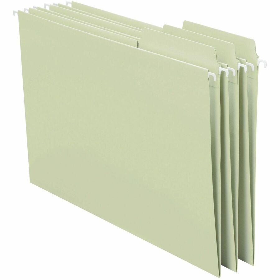 FasTab Hanging Folders, Letter Size, 1/3-Cut Tabs, Moss, 20/Box