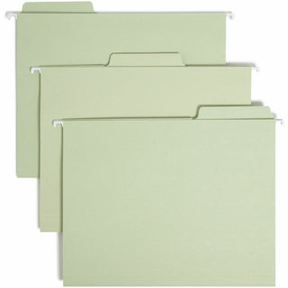FasTab Hanging Folders, Letter Size, 1/3-Cut Tabs, Moss, 20/Box