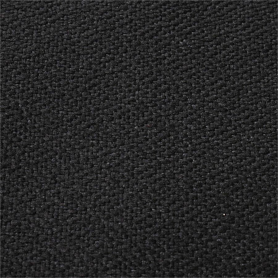 Lorell Contoured Managerial Task Chair - Black Polyester Seat - Black Frame - 1 Each