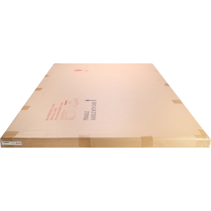 Lorell Signature Series Magnetic Dry-erase Markerboard - 48" (4 ft) Width x 36" (3 ft) Height - Porcelain Surface - Silver, Ebony Frame - Magnetic - Grid Pattern - 1 Each - 