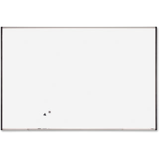 Lorell Signature Series Magnetic Dry-erase Markerboard - 72" (6 ft) Width x 48" (4 ft) Height - Coated Steel Surface - Silver, Ebony Frame - Magnetic - 1 Each - 