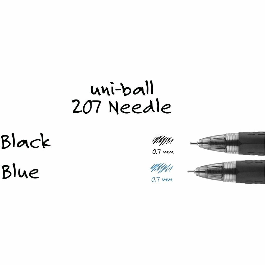 uni-ball - Signo 207 Roller Ball Retractable Gel Pen, Blue Ink, Medium, Dozen, Sold as 1 DZ