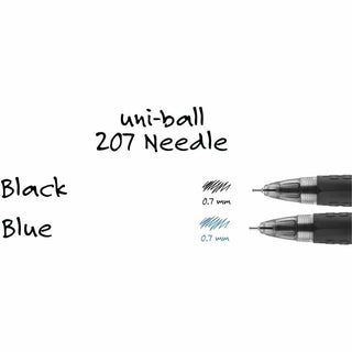 uni-ball - Signo 207 Roller Ball Retractable Gel Pen, Blue Ink, Medium, Dozen, Sold as 1 DZ