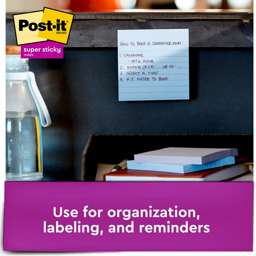 Recycled Notes in Wanderlust Pastels Collection Colors, Note Ruled, 4" x 4", 90 Sheets/Pad, 6 Pads/Pack