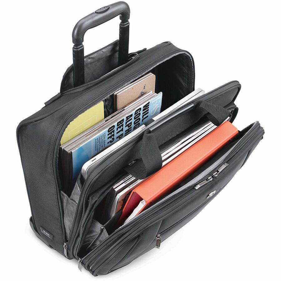 Classic Rolling Case, Fits Devices Up to 17.3", Polyester, 17.5 x 9 x 14, Black
