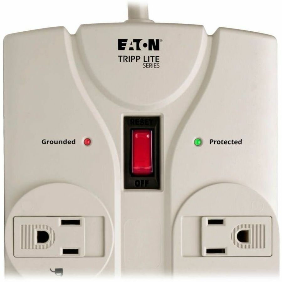 Protect It! Surge Protector, 8 AC Outlets, 25 ft Cord, 1,440 J, Light Gray