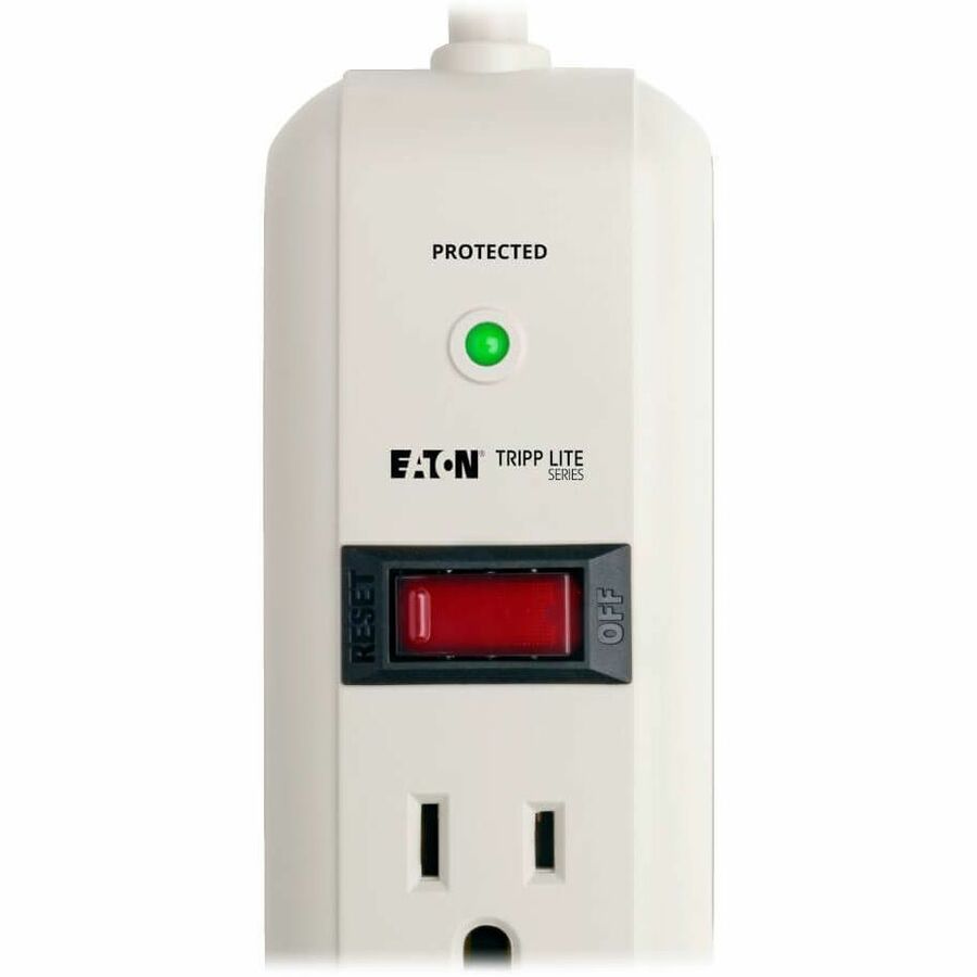 Protect It! Surge Protector, 7 AC Outlets, 25 ft Cord, 1,080 J, Light Gray