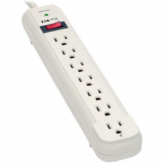 Protect It! Surge Protector, 7 AC Outlets, 25 ft Cord, 1,080 J, Light Gray