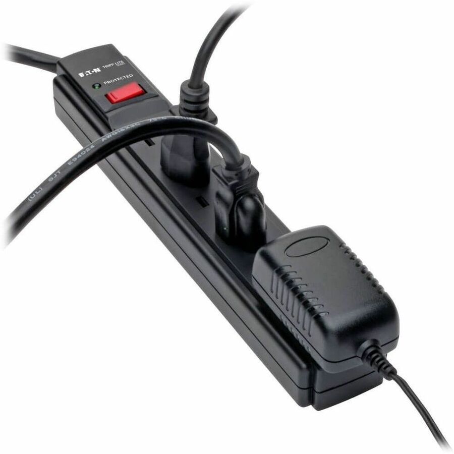 Protect It! Surge Protector, 6 AC Outlets, 6 ft Cord, 790 J, Black