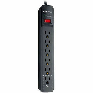Protect It! Surge Protector, 6 AC Outlets, 6 ft Cord, 790 J, Black