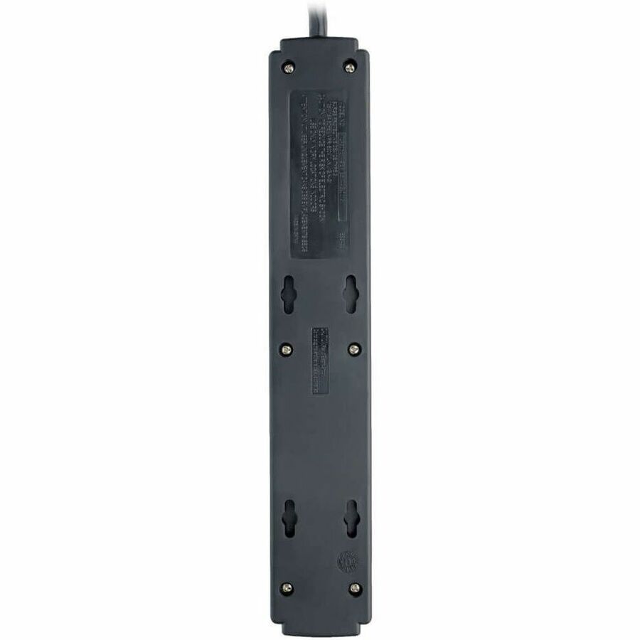 Protect It! Surge Protector, 6 AC Outlets, 6 ft Cord, 790 J, Black
