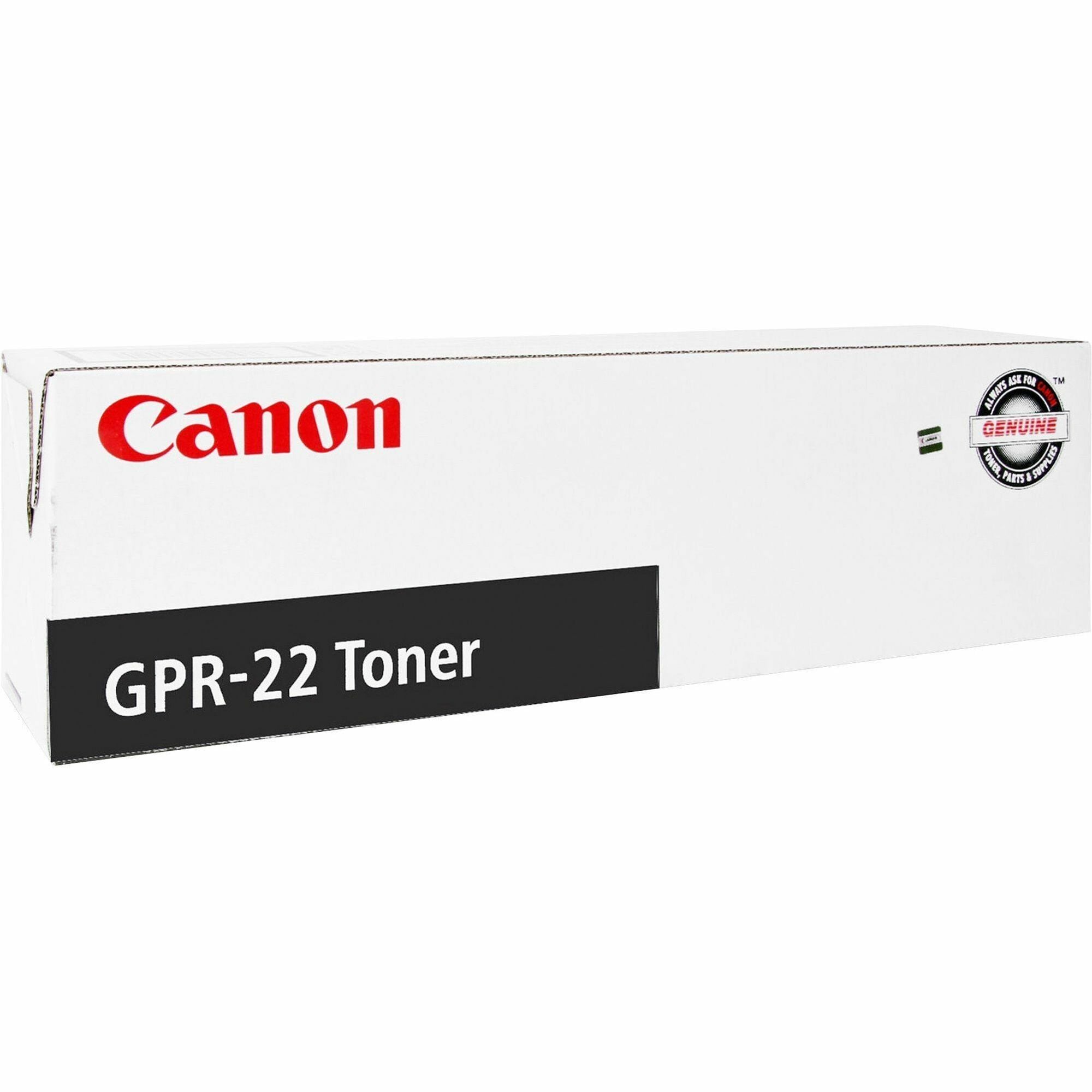 0386B003AA (GPR-22) Toner, 8,400 Page-Yield, Black
