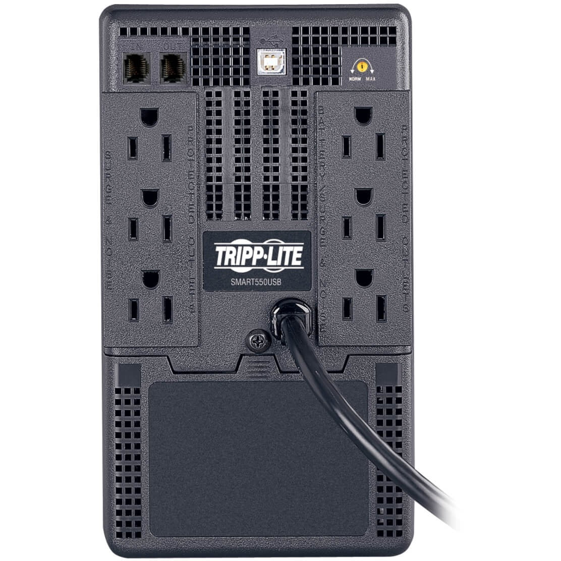 Tripp Lite by Eaton UPS SmartPro 550VA 300W 120V Line-Interactive UPS - 6 Outlets AVR USB Tower - Tower - 4 Hour Recharge - 4 Minute Stand-by - 120 V AC Input - 120 V AC Output - 3 x NEMA 5-15R, 3 x NEMA 5-15R - 