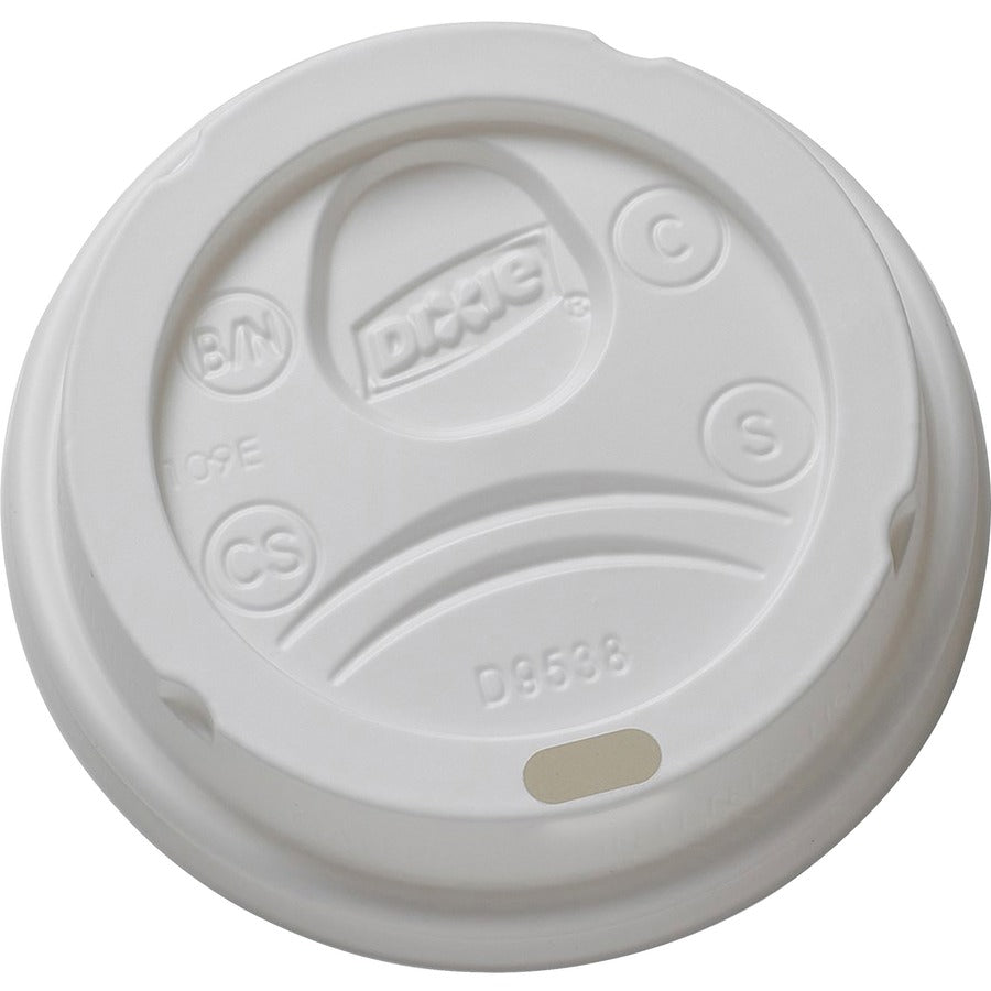 Dixie Small Hot Cup Lids by GP Pro - Dome - Plastic - 100 Lids/Pack - 1000 / Carton - 