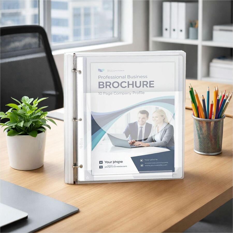 Super Capacity Sheet Protectors with Tuck-In Flap, 200", Letter Size, 10/Pack
