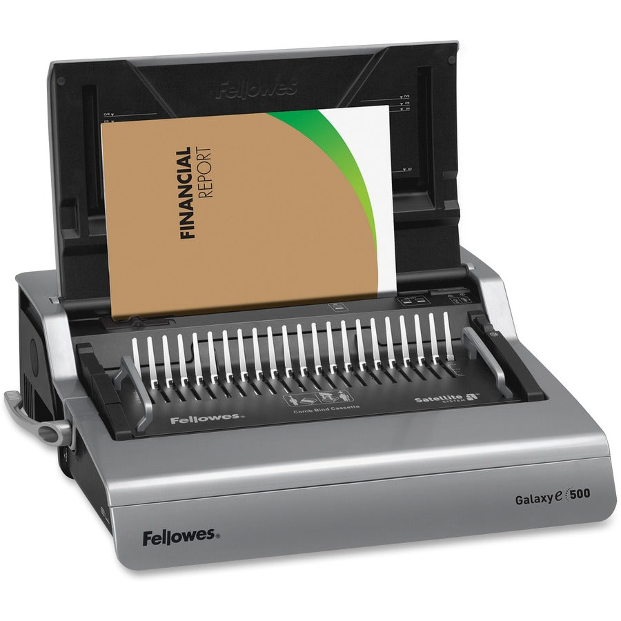 Galaxy 500 Electric Comb Binding System, 500 Sheets, 19.63 x 17.75 x 6.5, Gray