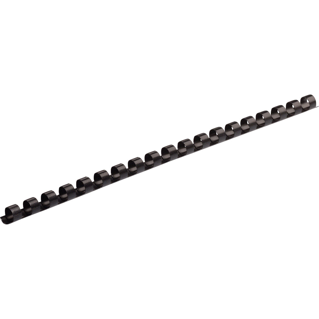 Plastic Comb Bindings, 5/16" Diameter, 40 Sheet Capacity, Black, 100/Pack